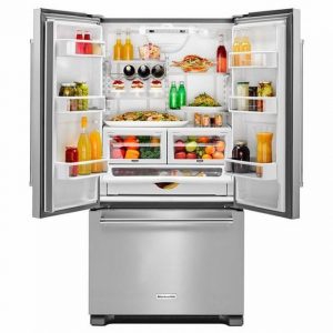 22 cu. ft. 36-Inch Width Counter Depth French Door Refrigerator with Interior Dispense