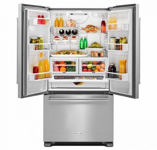 22 cu. ft. 36-Inch Width Counter Depth French Door Refrigerator with Interior Dispense