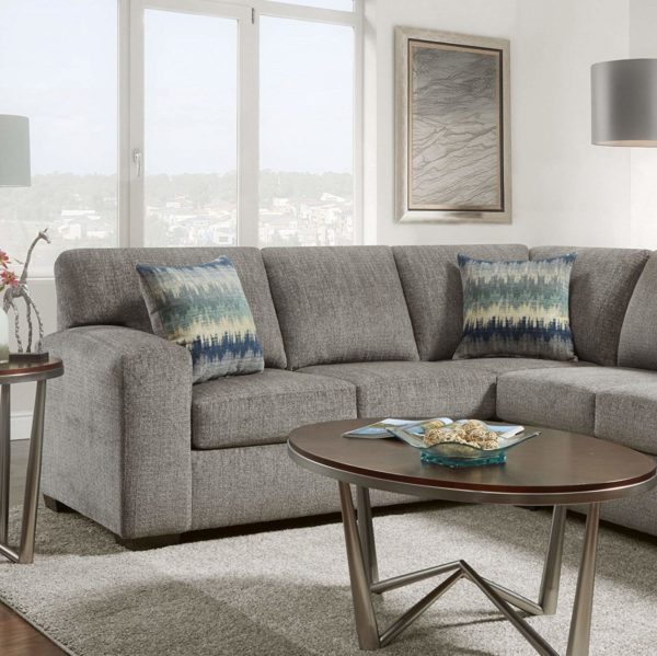 Roundhill Furniture Bergen Fabric Sectional Sofa