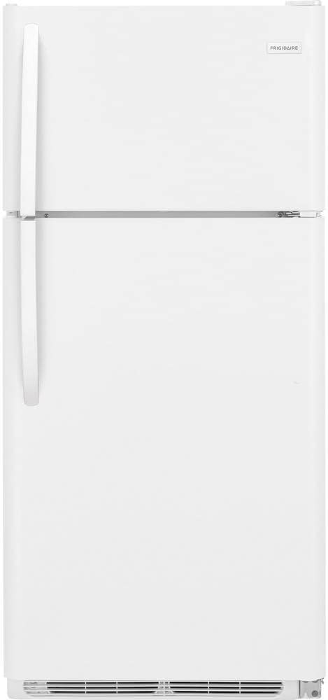 Frigidaire FFTR1814TW 30 Inch Freestanding Top Freezer Refrigerator with 18 cu. ft. Total Capacity, 2 Wire Shelves, 3.9 cu. ft. Freezer Capacity, in White