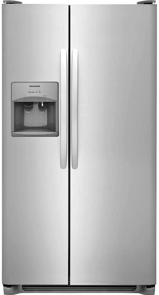 FRIGIDAIRE, Stainless Steel FFSS2315TS 33 Inch Side Refrigerator with 22.1 cu. ft. Capacity