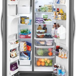 FRIGIDAIRE, Stainless Steel FFSS2315TS 33 Inch Side Refrigerator with 22.1 cu. ft. Capacity