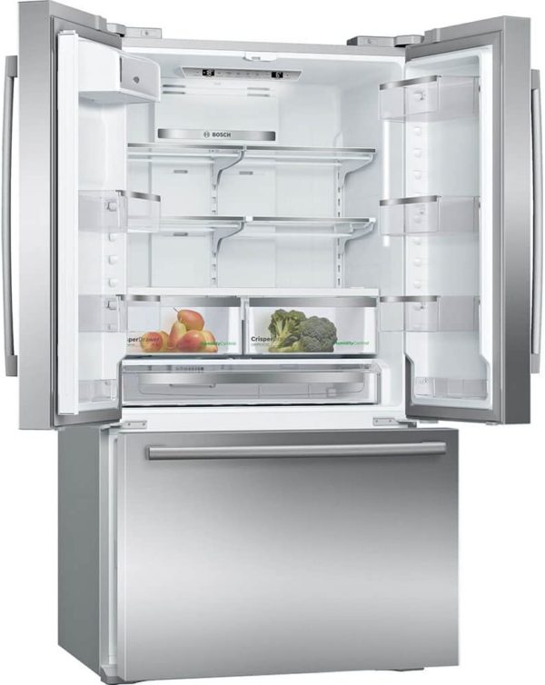 Bosch B21CT80SNS 800 Series 36 Inch Counter Depth French Door Refrigerator in Stainless Steel