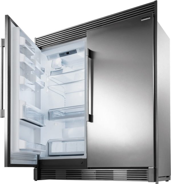 Frigidaire PROFESSIONAL Stainless Steel Refrigerator Freezer Combo & Trim FPRU19F8RF FPFU19F8RF TRIMKITEZ2