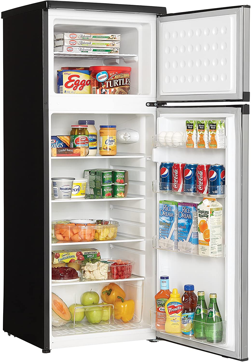 DFF070B1BSLDB6Danby Danby 7.0 cu. ft. Apartment Size Fridge Top Mount in  Stainless Steel STAINLESS STEEL - Snow Brothers Appliance