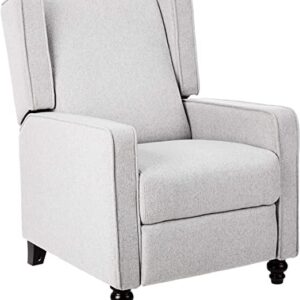 JC Home Arm Push recliner, one size, Grey