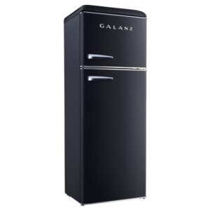 Galanz GLR12TBKEFR Retro Refrigerator, 12.0 Cu Ft, Black
