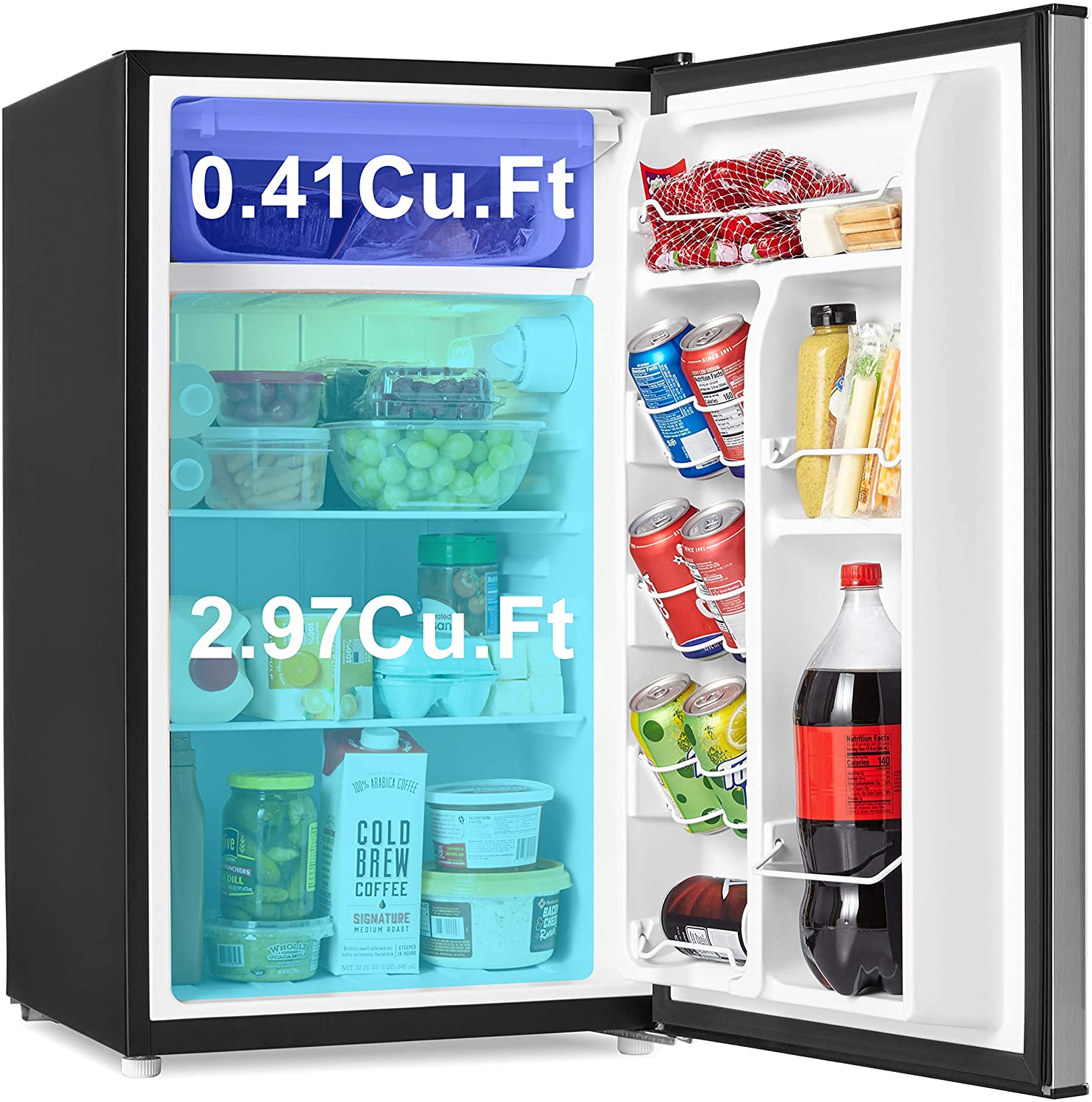 5cf Chest Freezer Deep 5 Cu Ft Compact Dorm Upright Apartment Home Food  Storage